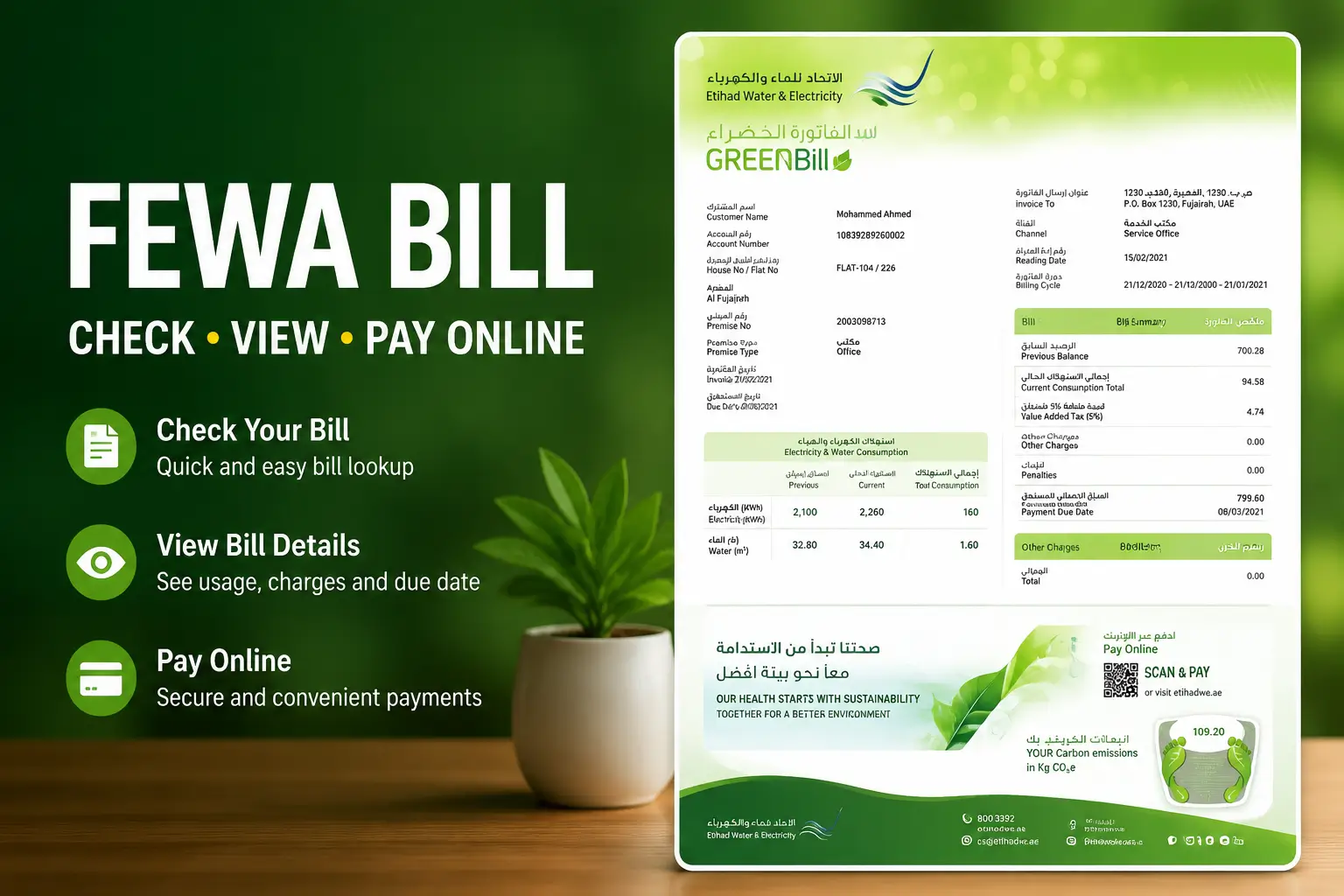 FEWA Bill Check