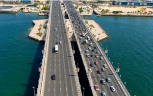 The connection with Al Maktoum Bridge